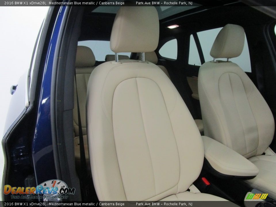 2016 BMW X1 xDrive28i Mediterranean Blue metallic / Canberra Beige Photo #14