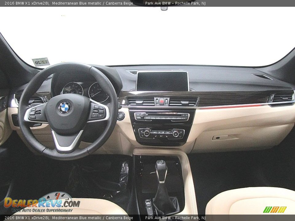 2016 BMW X1 xDrive28i Mediterranean Blue metallic / Canberra Beige Photo #22