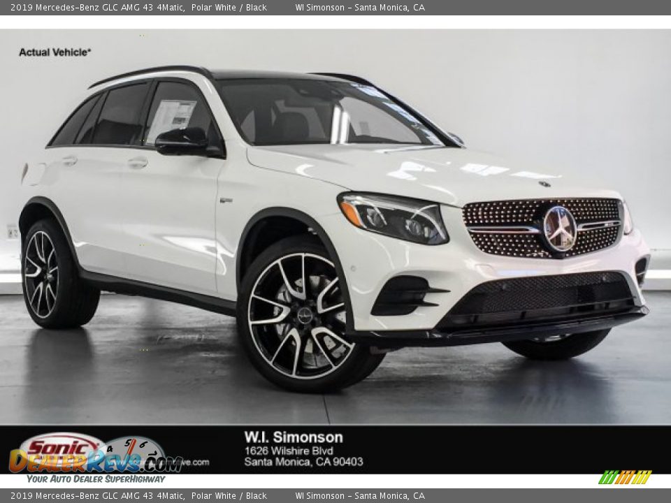 2019 Mercedes-Benz GLC AMG 43 4Matic Polar White / Black Photo #1