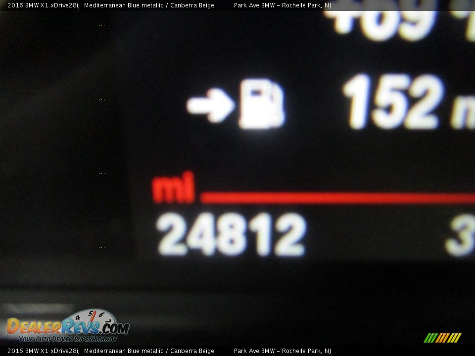 2016 BMW X1 xDrive28i Mediterranean Blue metallic / Canberra Beige Photo #24