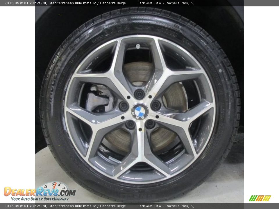 2016 BMW X1 xDrive28i Mediterranean Blue metallic / Canberra Beige Photo #28