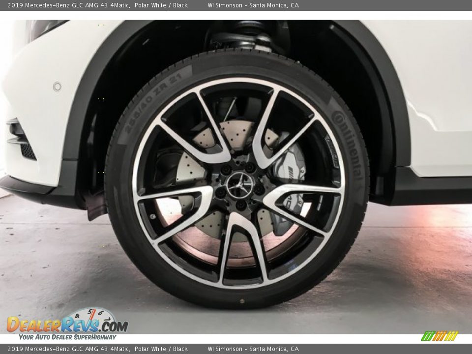 2019 Mercedes-Benz GLC AMG 43 4Matic Polar White / Black Photo #8