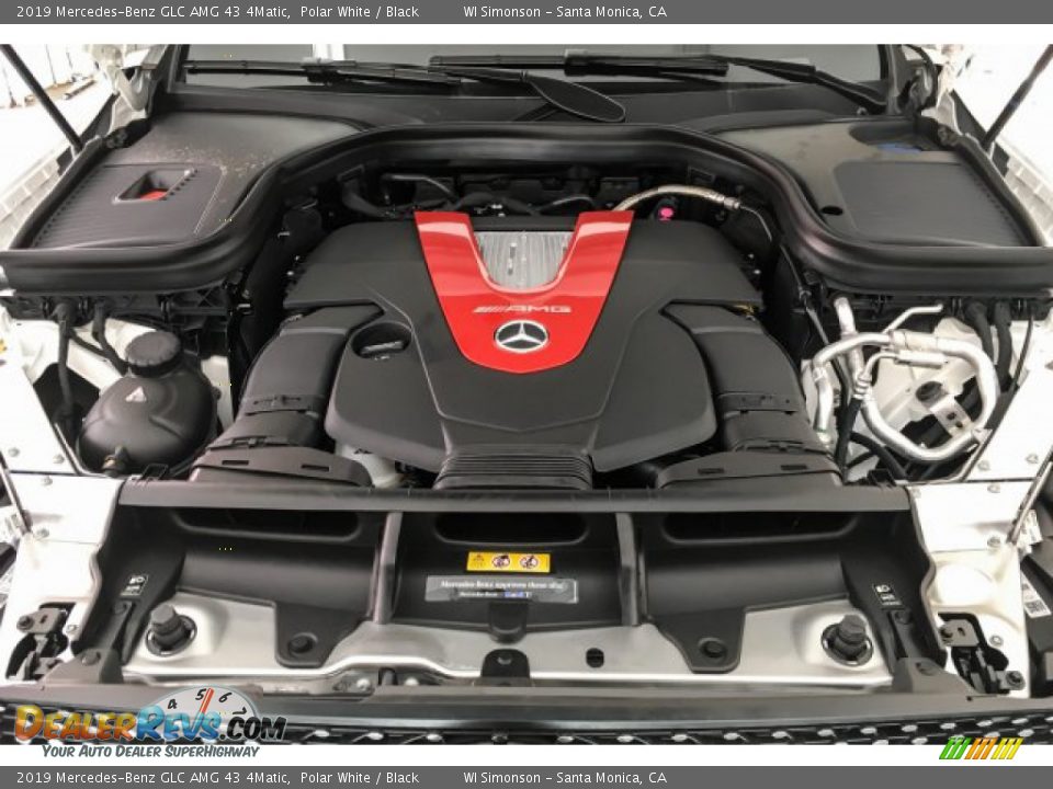 2019 Mercedes-Benz GLC AMG 43 4Matic Polar White / Black Photo #9