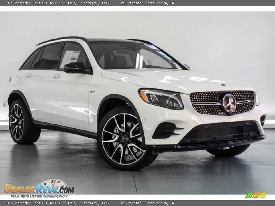 2019 Mercedes-Benz GLC AMG 43 4Matic Polar White / Black Photo #14