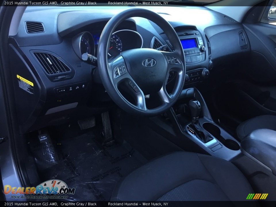 2015 Hyundai Tucson GLS AWD Graphite Gray / Black Photo #9