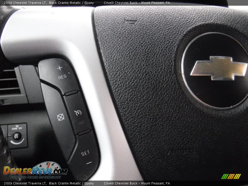 2009 Chevrolet Traverse LT Black Granite Metallic / Ebony Photo #22