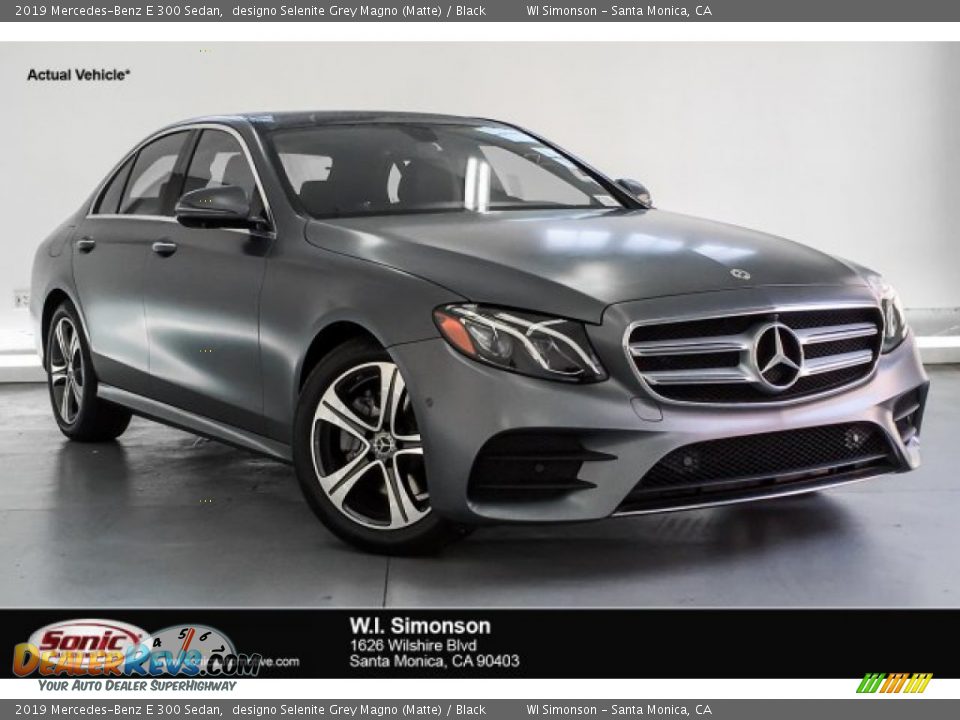 2019 Mercedes-Benz E 300 Sedan designo Selenite Grey Magno (Matte) / Black Photo #1