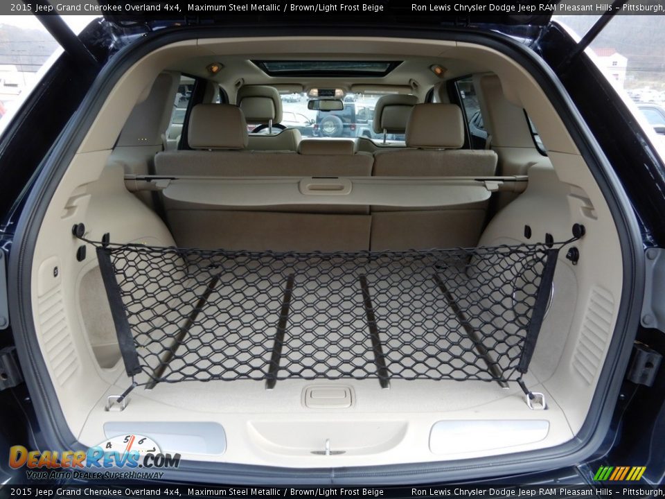 2015 Jeep Grand Cherokee Overland 4x4 Maximum Steel Metallic / Brown/Light Frost Beige Photo #5