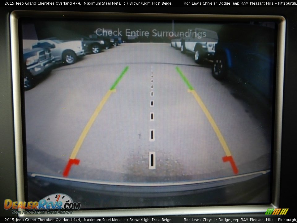 2015 Jeep Grand Cherokee Overland 4x4 Maximum Steel Metallic / Brown/Light Frost Beige Photo #18