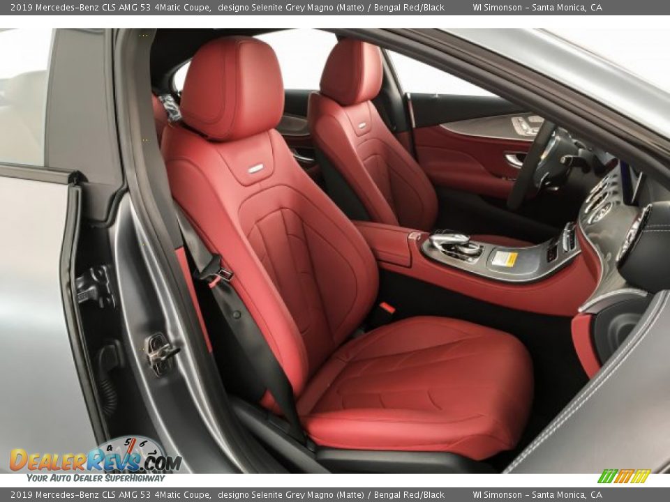 2019 Mercedes-Benz CLS AMG 53 4Matic Coupe designo Selenite Grey Magno (Matte) / Bengal Red/Black Photo #5