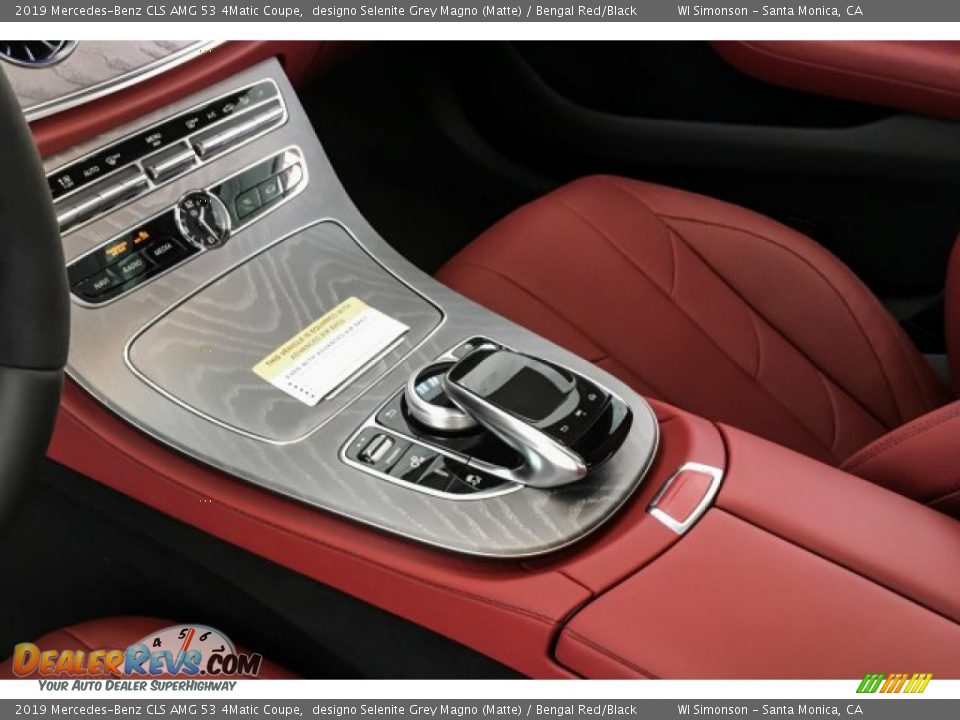 2019 Mercedes-Benz CLS AMG 53 4Matic Coupe designo Selenite Grey Magno (Matte) / Bengal Red/Black Photo #7
