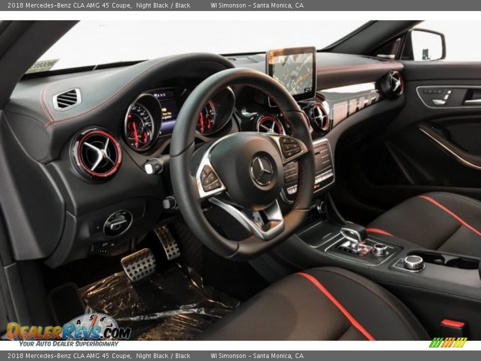 2018 Mercedes-Benz CLA AMG 45 Coupe Night Black / Black Photo #4