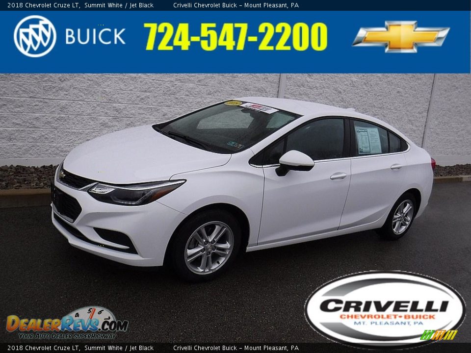 2018 Chevrolet Cruze LT Summit White / Jet Black Photo #1