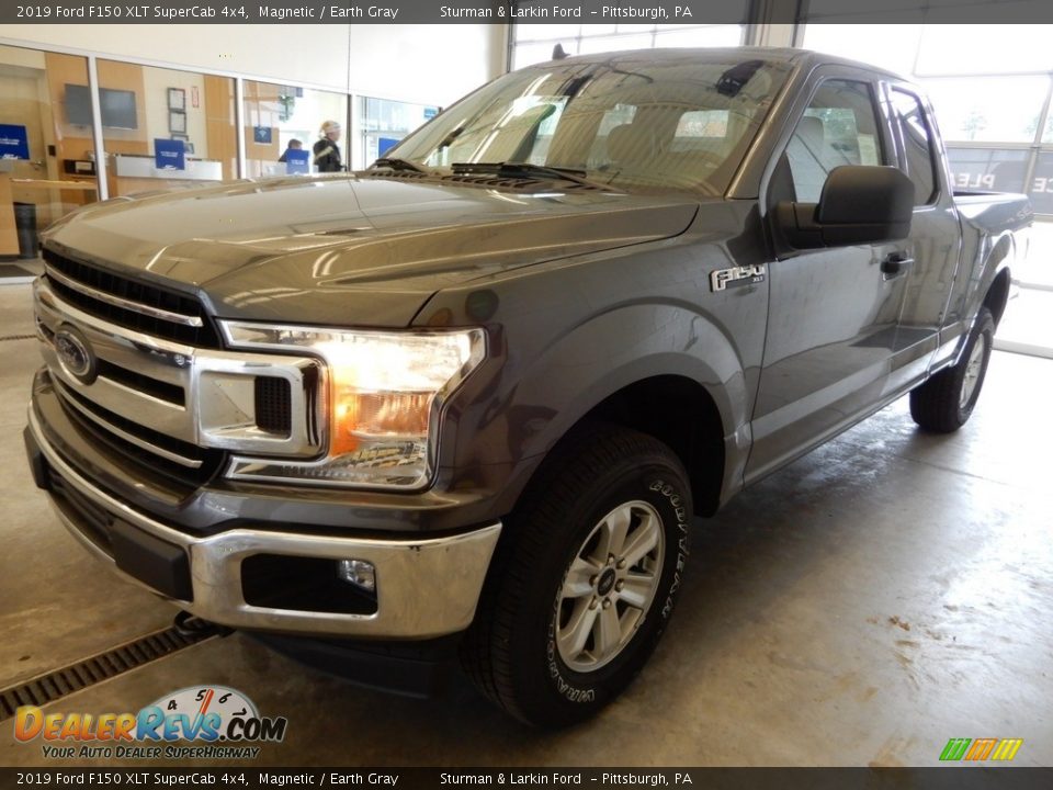 2019 Ford F150 XLT SuperCab 4x4 Magnetic / Earth Gray Photo #4