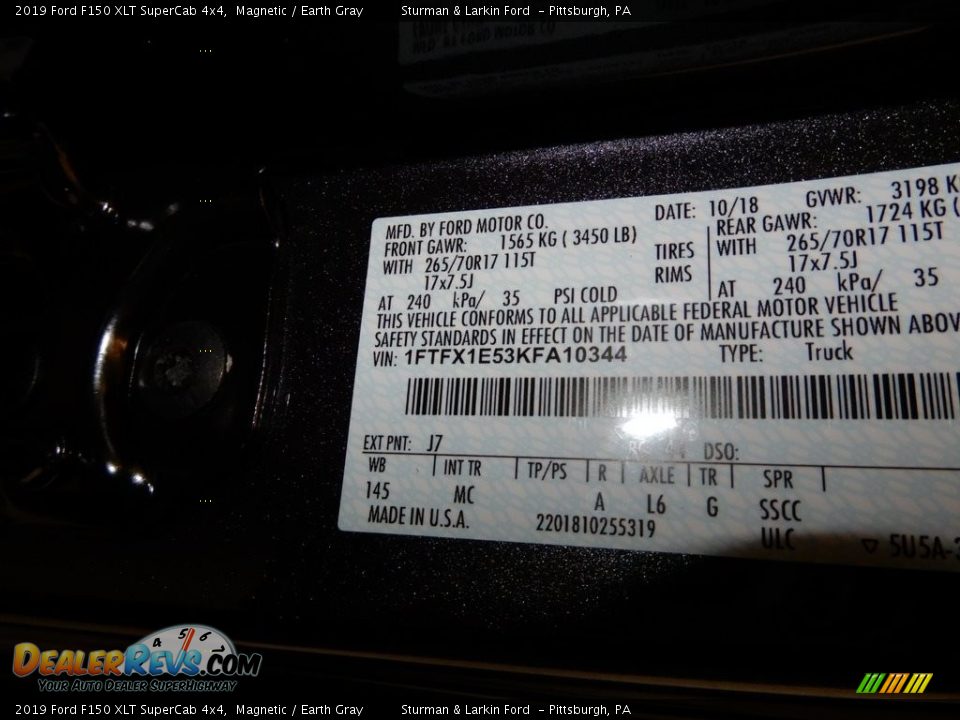 2019 Ford F150 XLT SuperCab 4x4 Magnetic / Earth Gray Photo #11