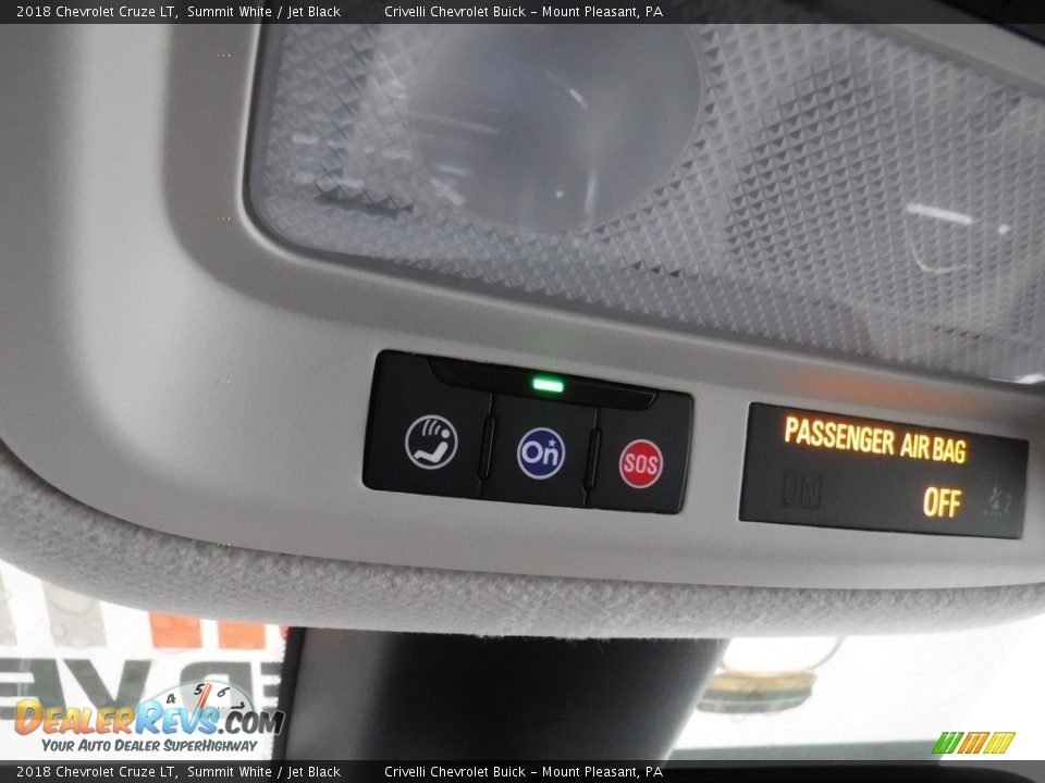 2018 Chevrolet Cruze LT Summit White / Jet Black Photo #17