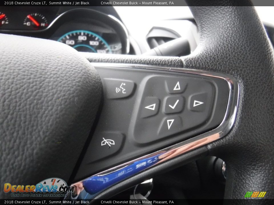 2018 Chevrolet Cruze LT Summit White / Jet Black Photo #22