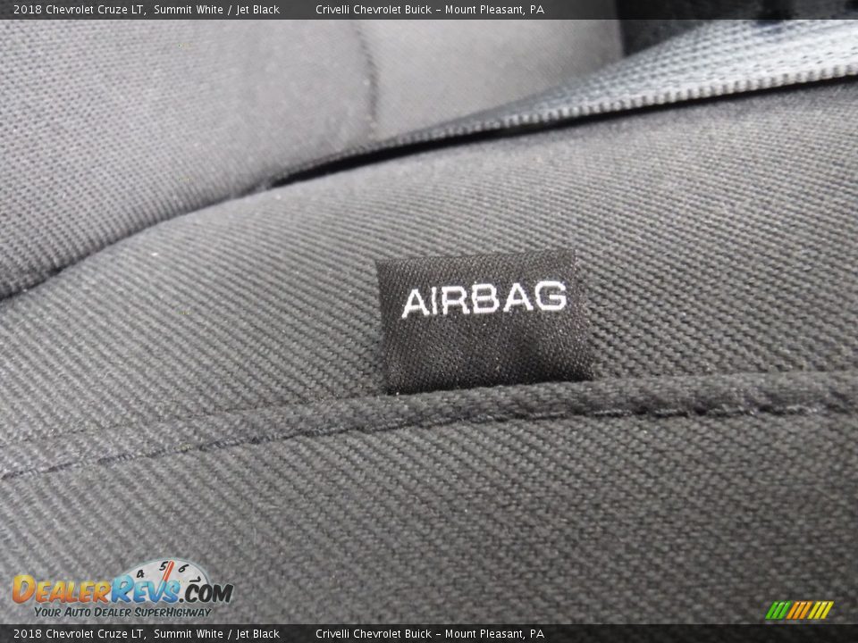 2018 Chevrolet Cruze LT Summit White / Jet Black Photo #29