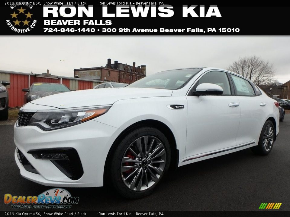 2019 Kia Optima SX Snow White Pearl / Black Photo #1