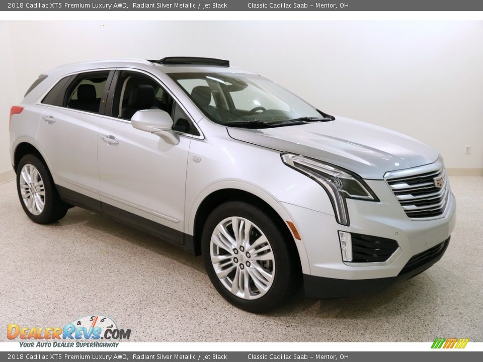 2018 Cadillac XT5 Premium Luxury AWD Radiant Silver Metallic / Jet Black Photo #1