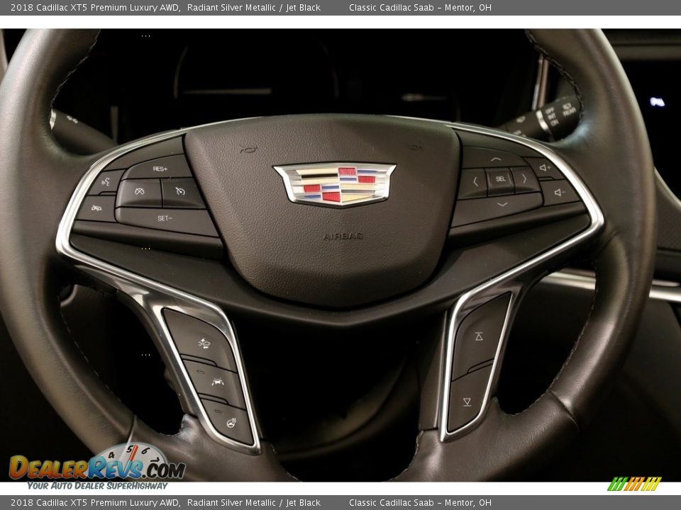 2018 Cadillac XT5 Premium Luxury AWD Radiant Silver Metallic / Jet Black Photo #7