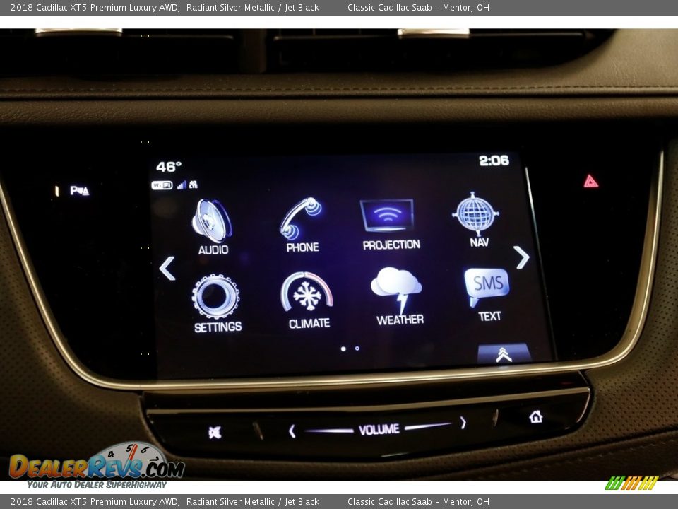 2018 Cadillac XT5 Premium Luxury AWD Radiant Silver Metallic / Jet Black Photo #12