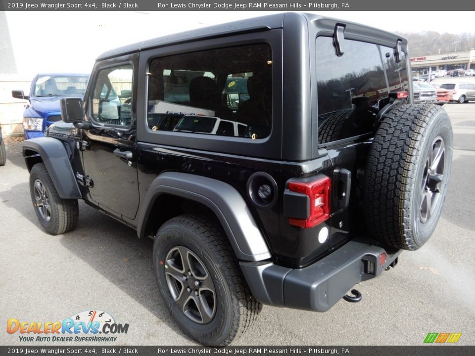 2019 Jeep Wrangler Sport 4x4 Black / Black Photo #3
