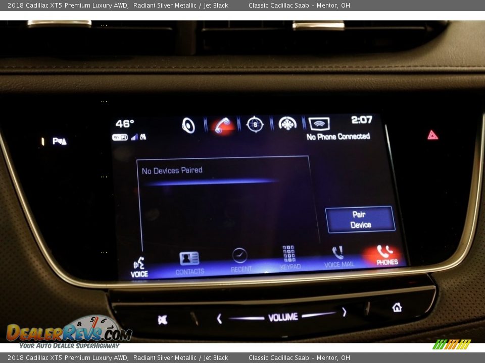 2018 Cadillac XT5 Premium Luxury AWD Radiant Silver Metallic / Jet Black Photo #14