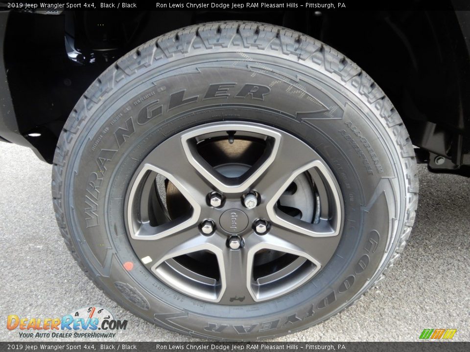 2019 Jeep Wrangler Sport 4x4 Black / Black Photo #10