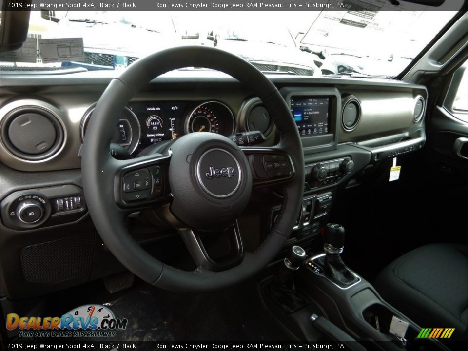 2019 Jeep Wrangler Sport 4x4 Black / Black Photo #13