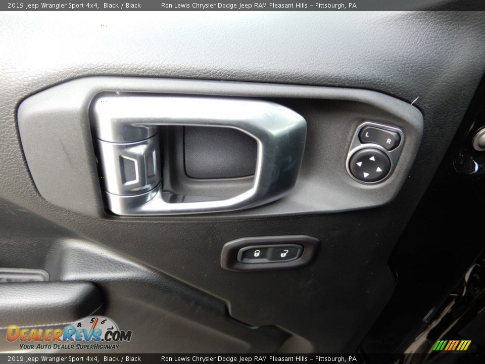 2019 Jeep Wrangler Sport 4x4 Black / Black Photo #14