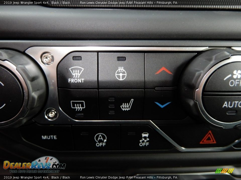 2019 Jeep Wrangler Sport 4x4 Black / Black Photo #18