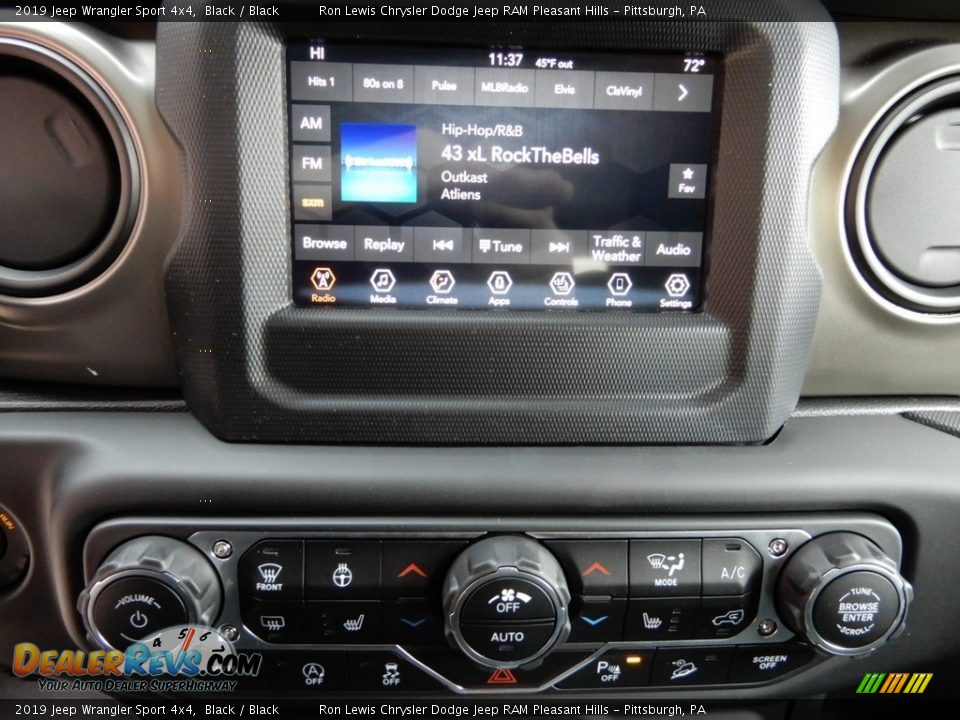 2019 Jeep Wrangler Sport 4x4 Black / Black Photo #20