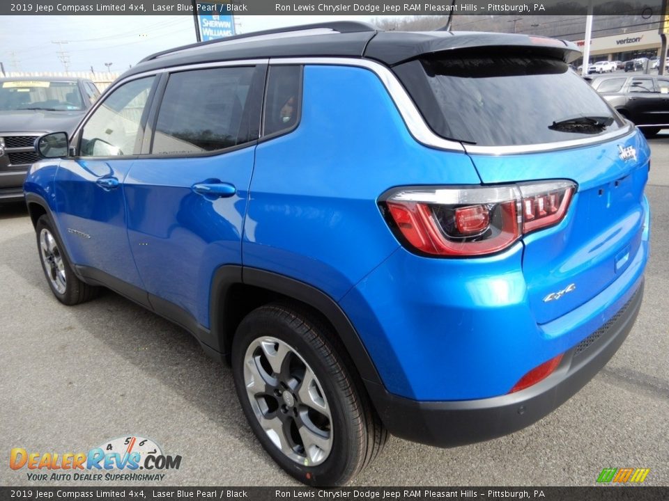 2019 Jeep Compass Limited 4x4 Laser Blue Pearl / Black Photo #3