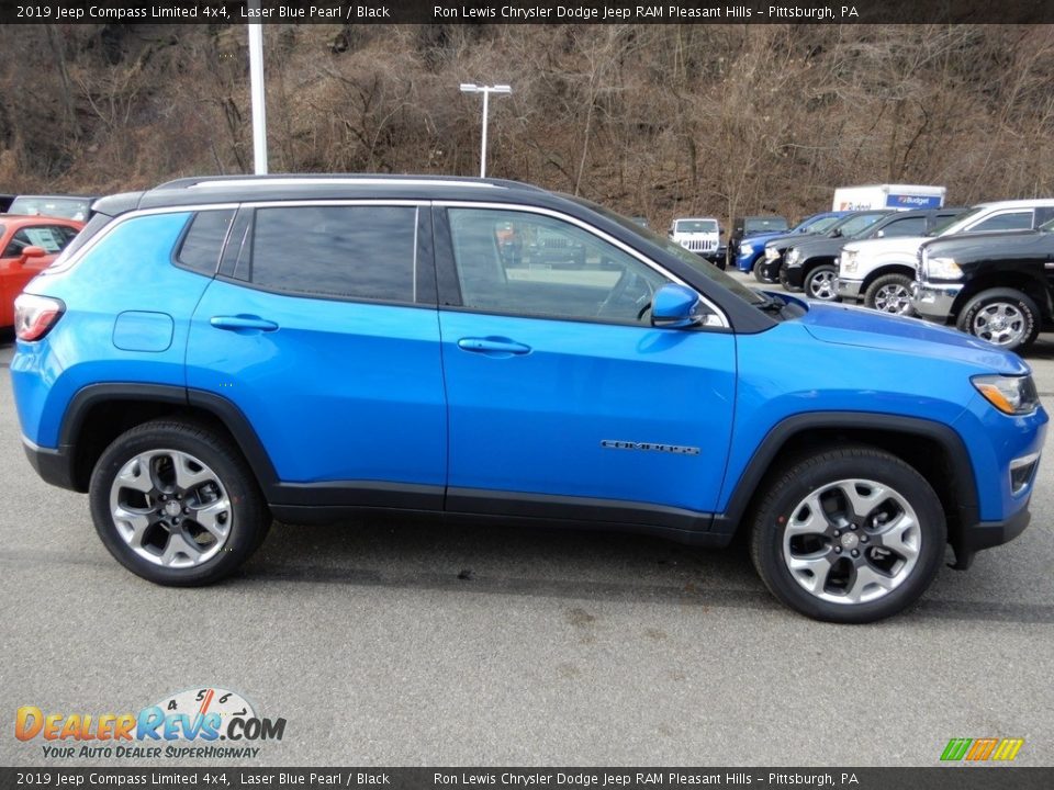 2019 Jeep Compass Limited 4x4 Laser Blue Pearl / Black Photo #7