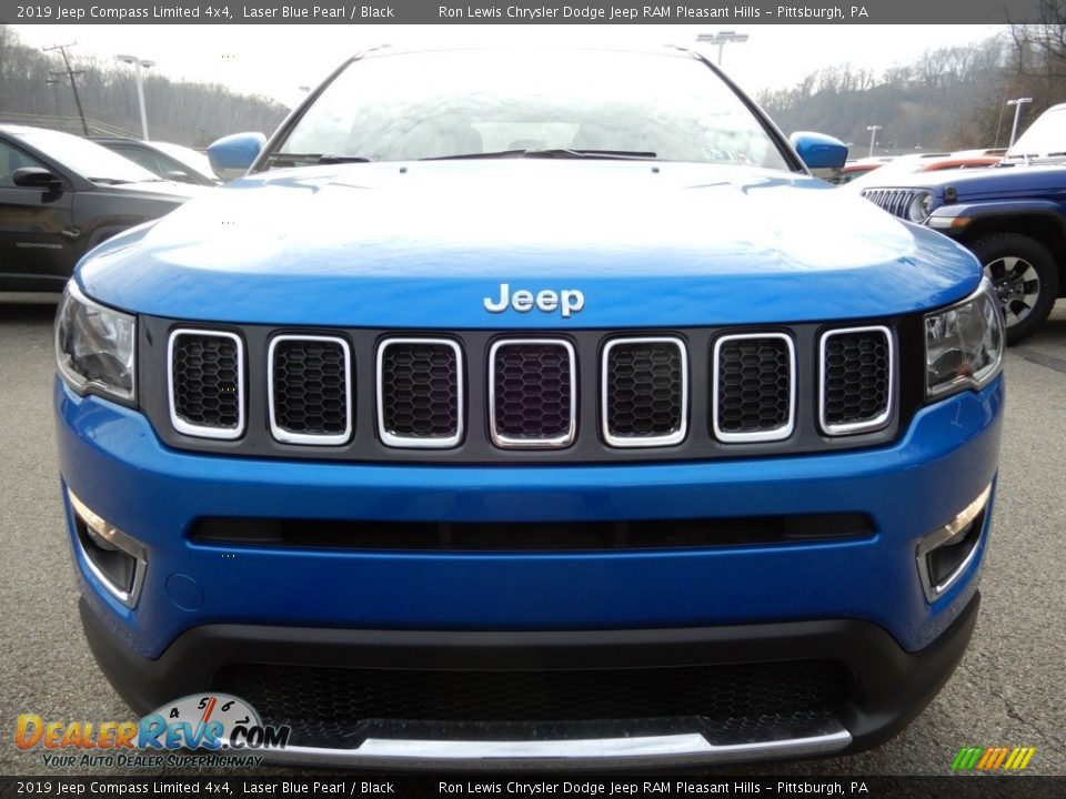 2019 Jeep Compass Limited 4x4 Laser Blue Pearl / Black Photo #9