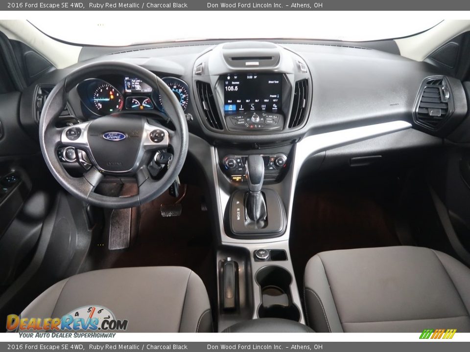 2016 Ford Escape SE 4WD Ruby Red Metallic / Charcoal Black Photo #16