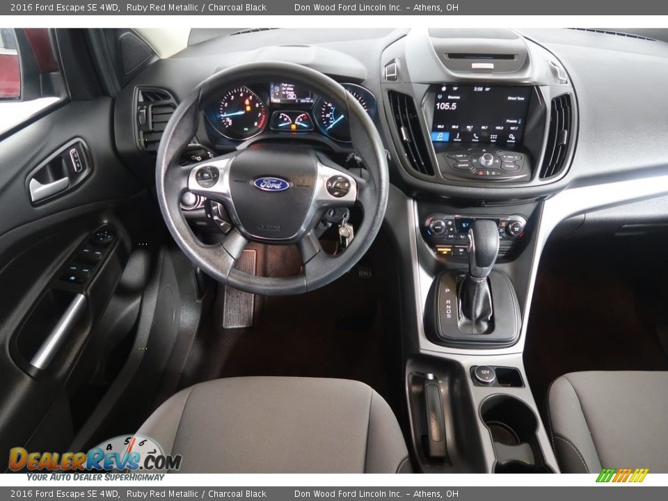 2016 Ford Escape SE 4WD Ruby Red Metallic / Charcoal Black Photo #17