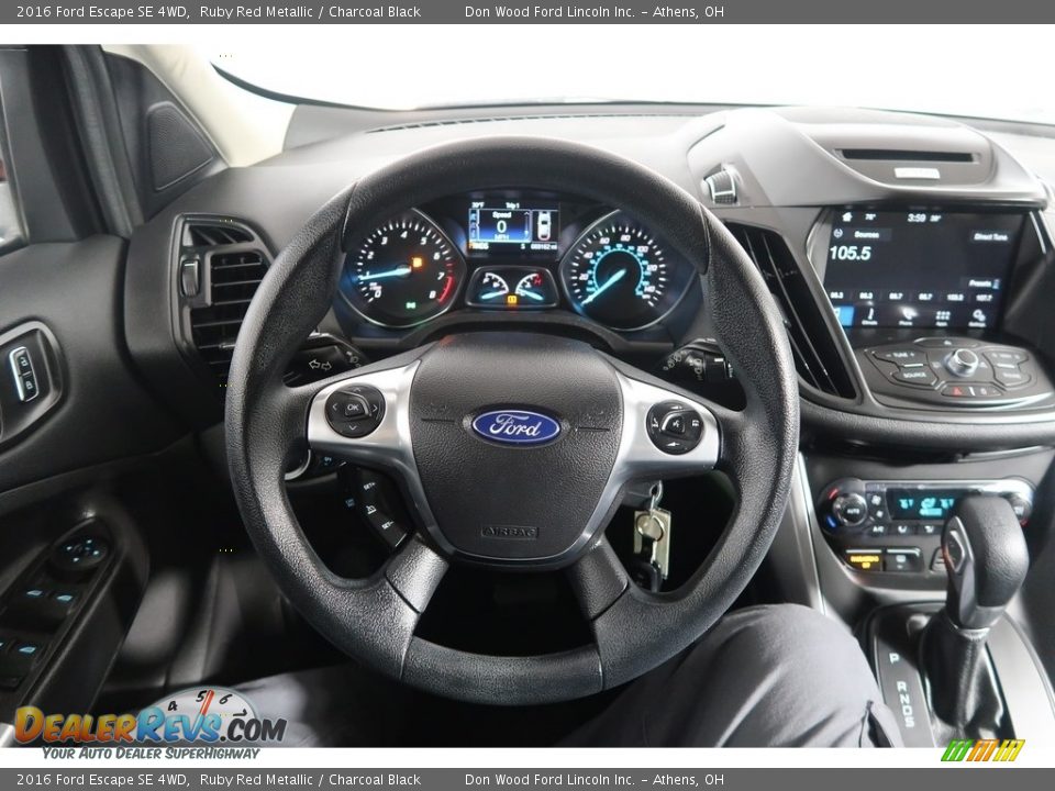 2016 Ford Escape SE 4WD Ruby Red Metallic / Charcoal Black Photo #20