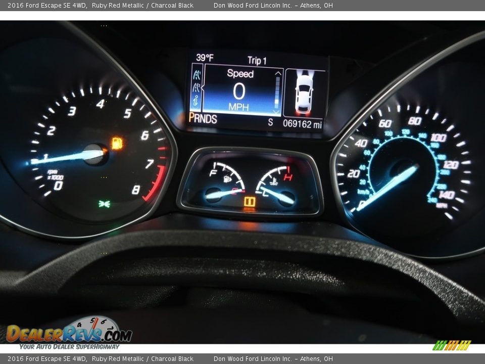2016 Ford Escape SE 4WD Ruby Red Metallic / Charcoal Black Photo #22
