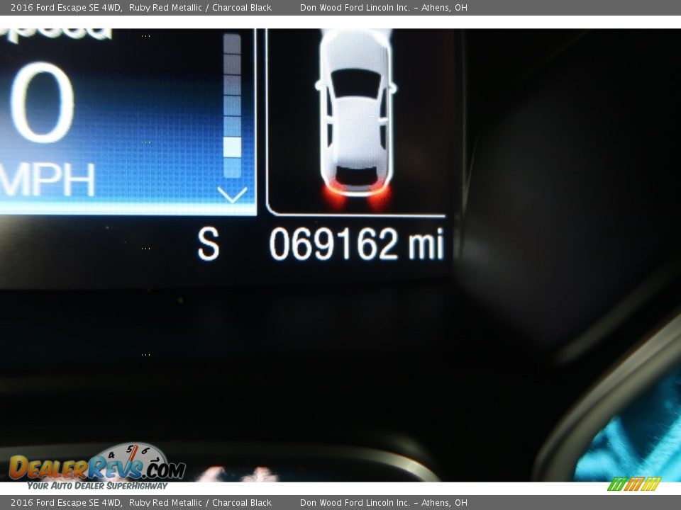 2016 Ford Escape SE 4WD Ruby Red Metallic / Charcoal Black Photo #23