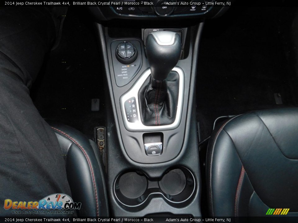 2014 Jeep Cherokee Trailhawk 4x4 Brilliant Black Crystal Pearl / Morocco - Black Photo #15