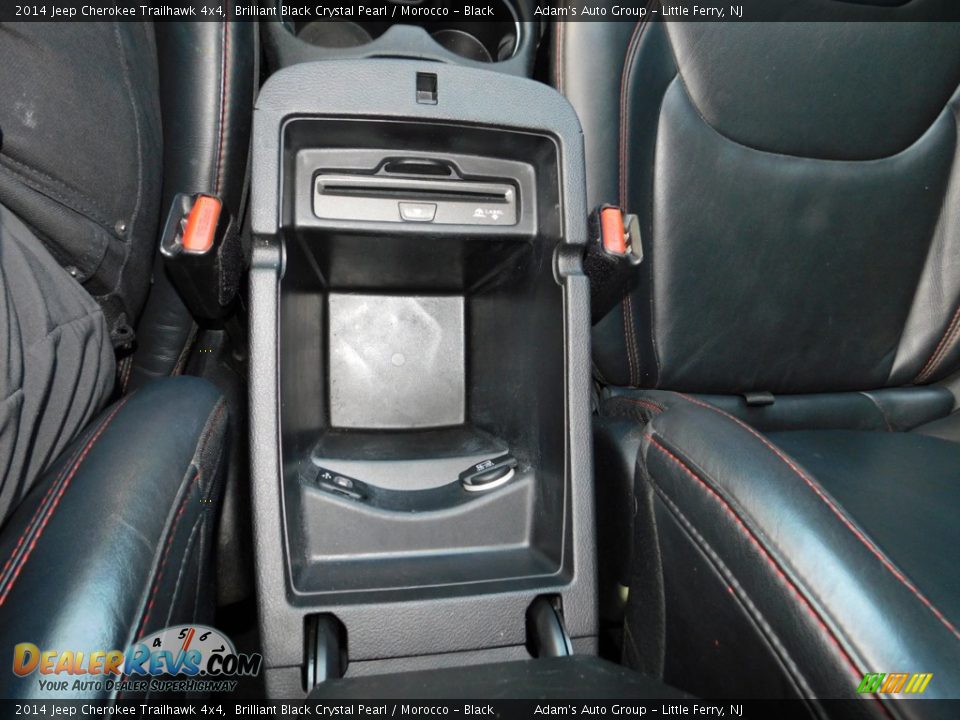 2014 Jeep Cherokee Trailhawk 4x4 Brilliant Black Crystal Pearl / Morocco - Black Photo #17