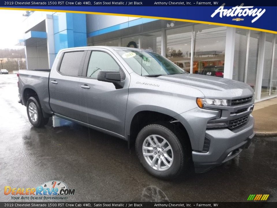 2019 Chevrolet Silverado 1500 RST Crew Cab 4WD Satin Steel Metallic / Jet Black Photo #1