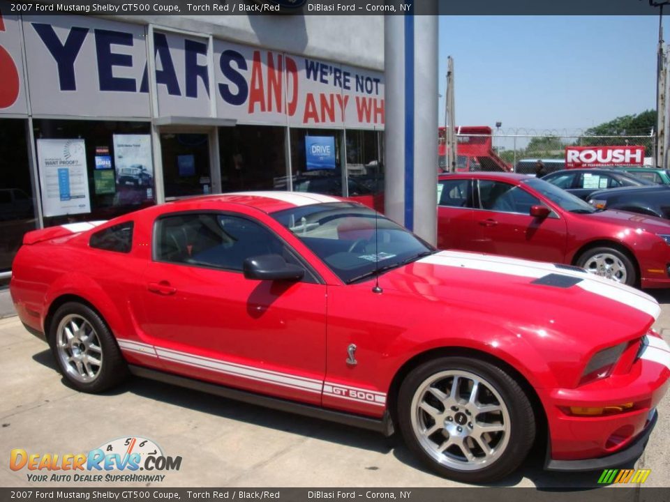 2007 Ford Mustang Shelby GT500 Coupe Torch Red / Black/Red Photo #1
