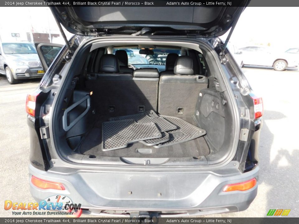 2014 Jeep Cherokee Trailhawk 4x4 Brilliant Black Crystal Pearl / Morocco - Black Photo #27