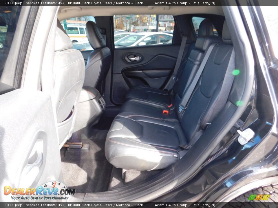 2014 Jeep Cherokee Trailhawk 4x4 Brilliant Black Crystal Pearl / Morocco - Black Photo #29