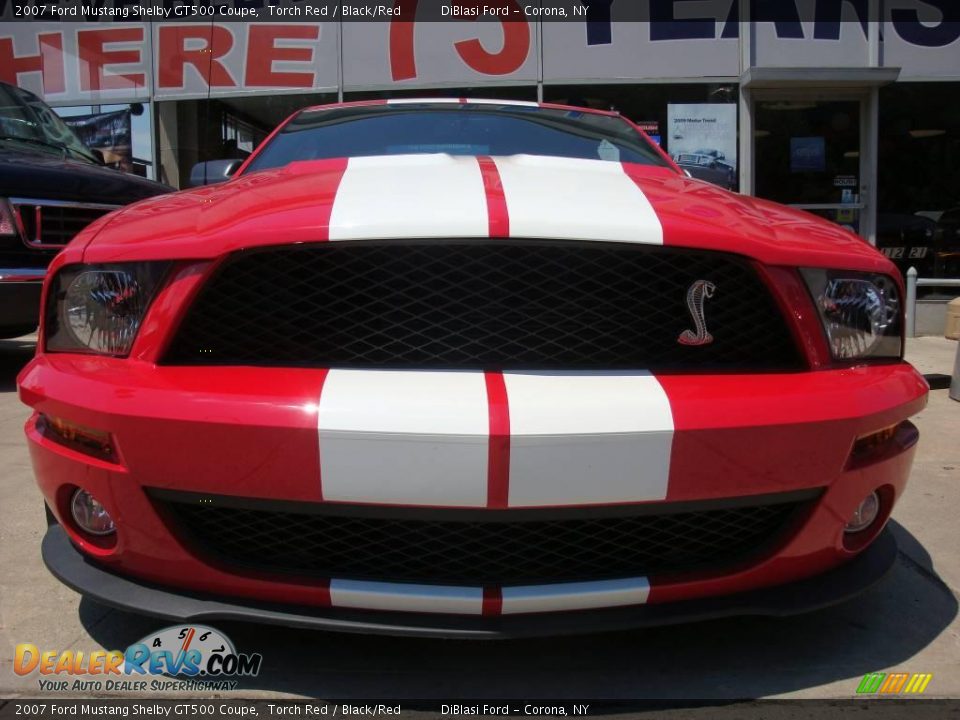 2007 Ford Mustang Shelby GT500 Coupe Torch Red / Black/Red Photo #3