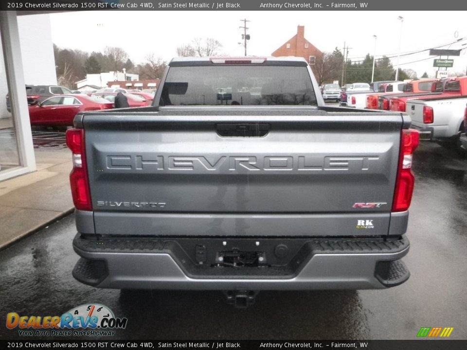 2019 Chevrolet Silverado 1500 RST Crew Cab 4WD Satin Steel Metallic / Jet Black Photo #8