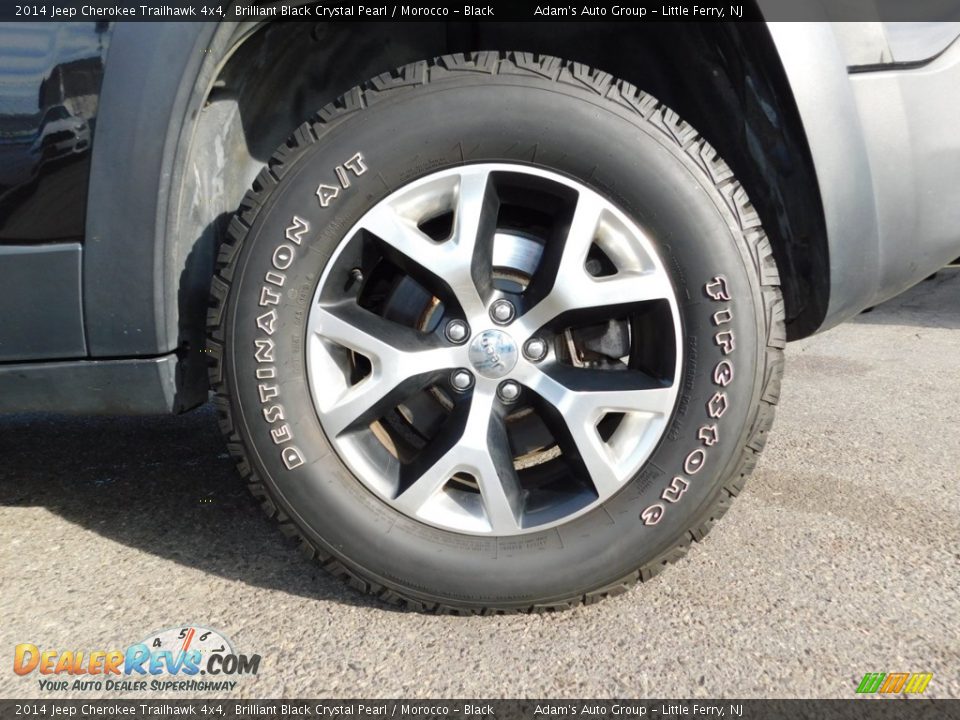 2014 Jeep Cherokee Trailhawk 4x4 Brilliant Black Crystal Pearl / Morocco - Black Photo #30